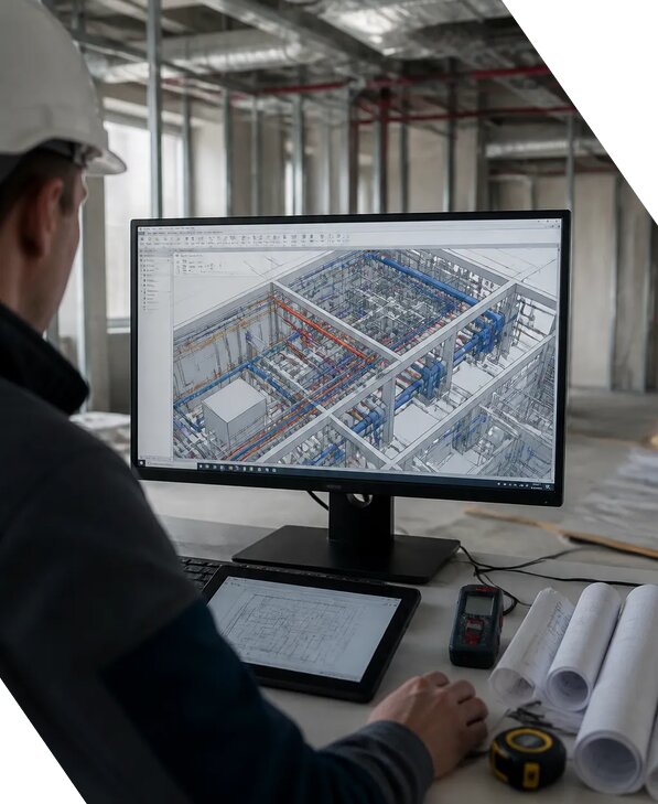 Создание BIM модели инженерных сетей для объектов в Торжке